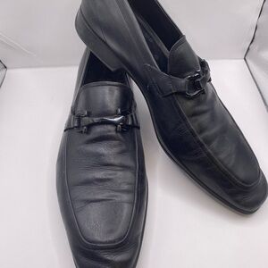 Salvatore Ferragamo Men's Black Leather Loafers